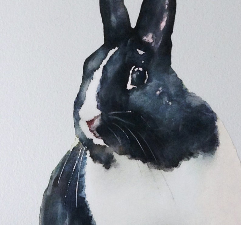 Hare Decal Woodland Animal Rabbit Wall Decal Fabric Wall Sticker Nursery Woodland Decor Bunny Wall Decal Watercolor Rabbit