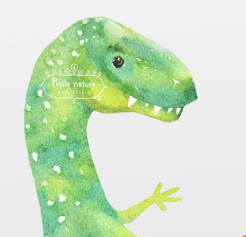 Dinosaur Wall Decal Set Dinosaur Sticker Wall Decal Etsy