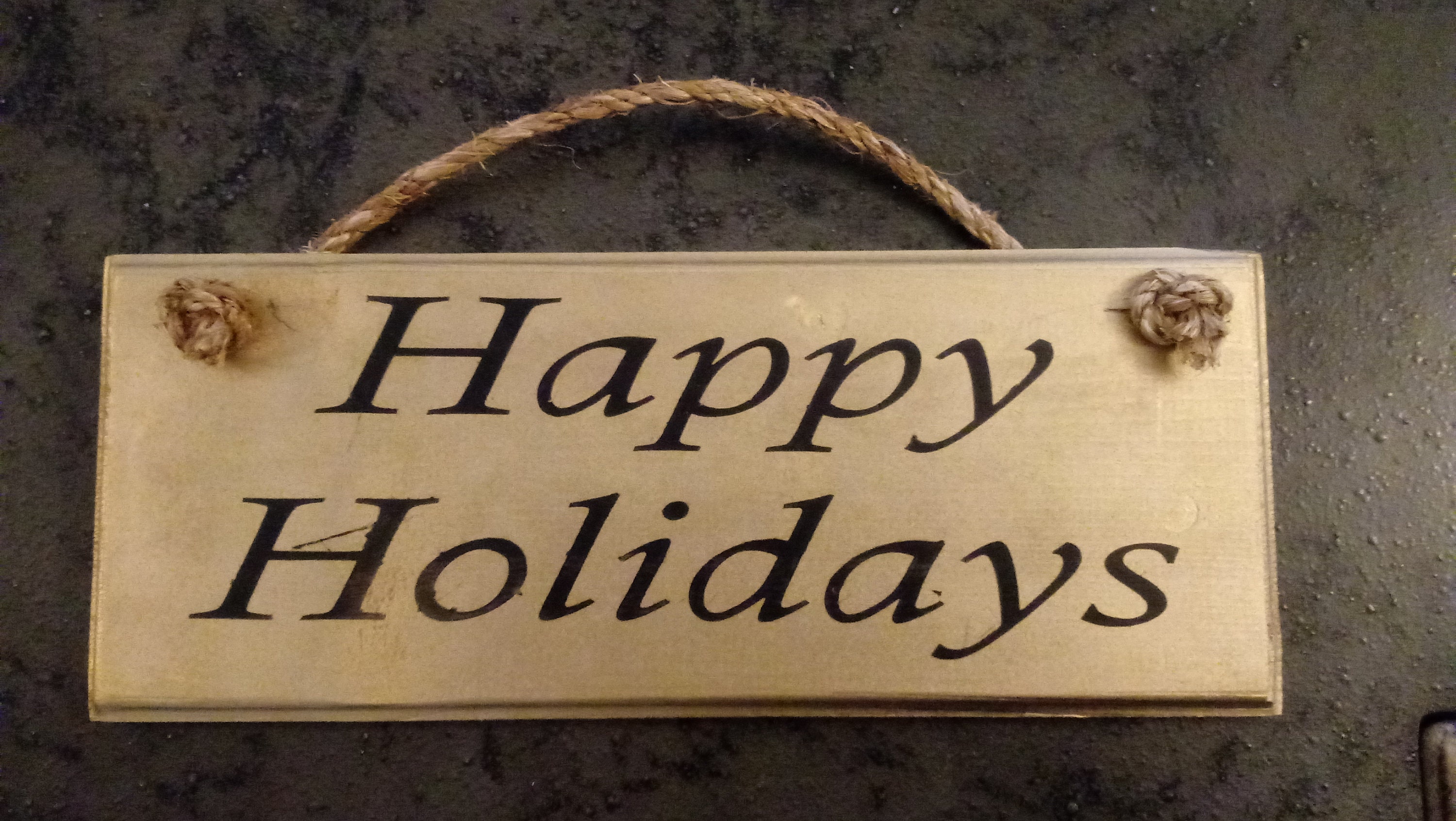 Happy Holidays Rustic 6x14 Wood Sign - Etsy UK