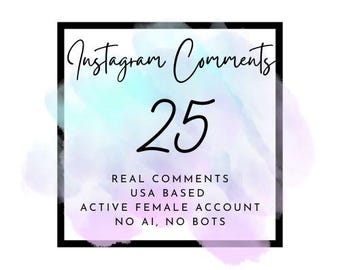 25 real Instagram comments, organic engagement boost, USA-based accounts