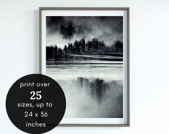 Abstract City Printable Art, Black and White City Poster, Abstract Printable Poster, Modern City Art Download, Abstract City Wall Art