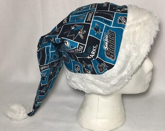 sj sharks santa hat