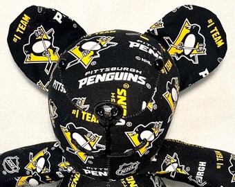 Oso de 20 pulgadas de los Pittsburgh Penguins prefabricado.