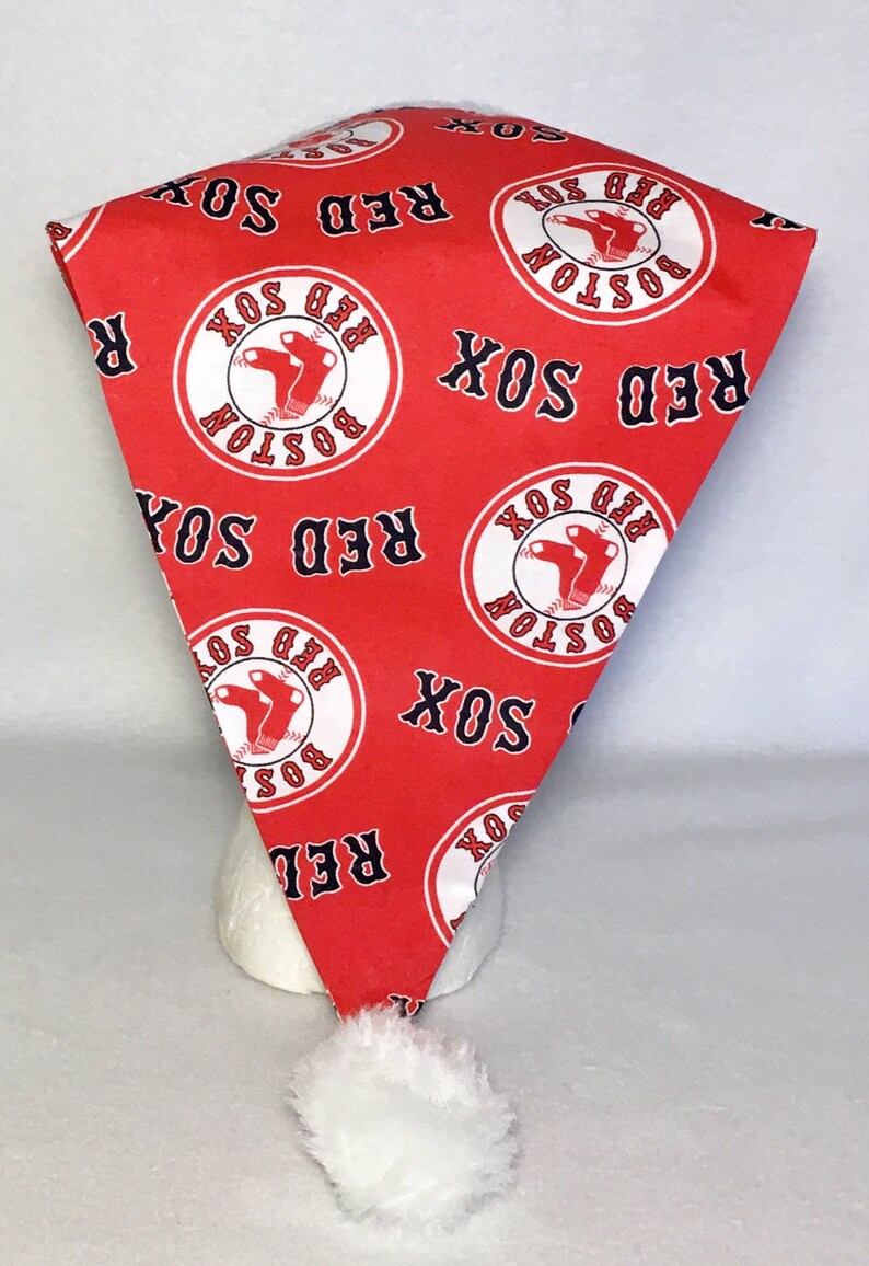 Boston Red Sox Adult Santa Hat Etsy
