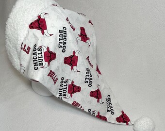 Gorro de Papá Noel para adultos de los Chicago Bulls
