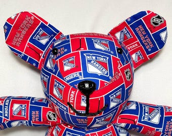 New York Rangers-  20 Inch Custom Teddy Bear