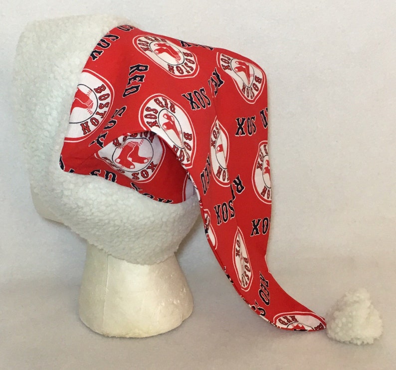 Boston Red Sox Adult Santa Hat Etsy