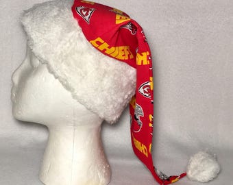 Gorro de Papá Noel de los Kansas City Chiefs para adultos