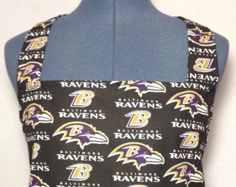 Baltimore Ravens- Full Size BBQ Apron with Pockets.