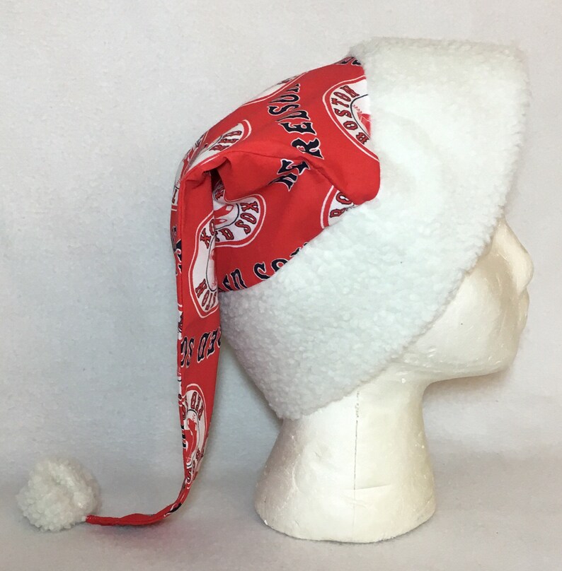Boston Red Sox Adult Santa Hat Etsy