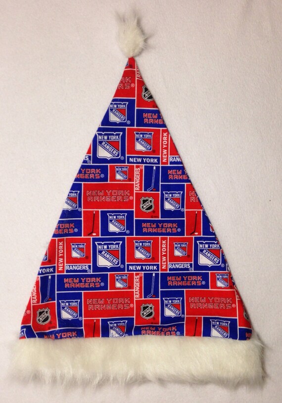 NY Rangers Adult Size Santa Hat | Etsy