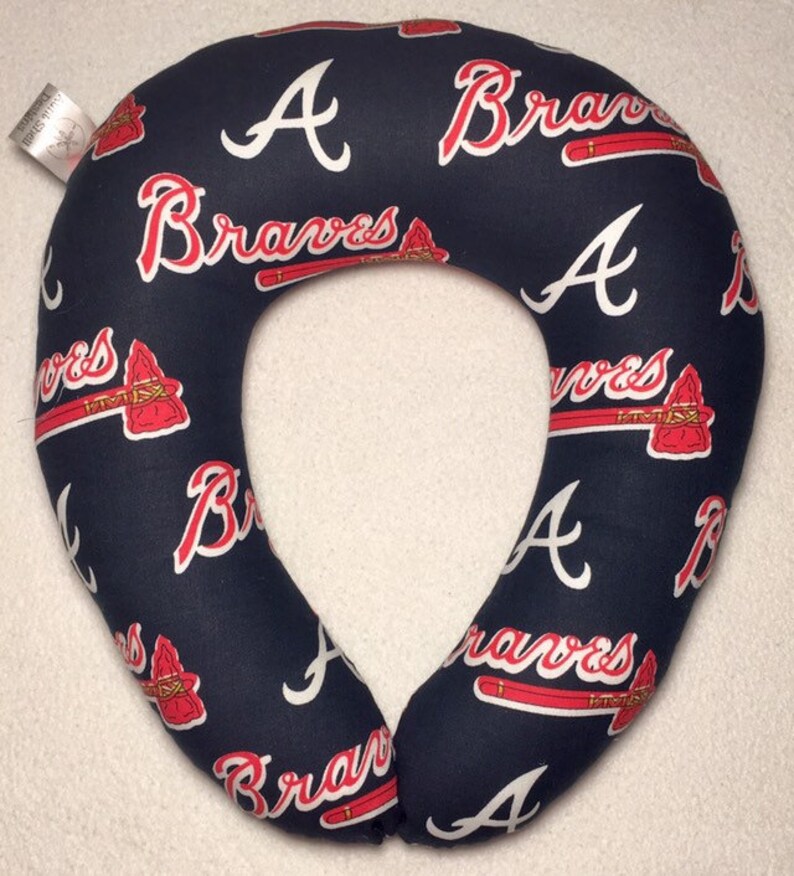 Atlanta Braves Adult Size Travel Pillow Etsy
