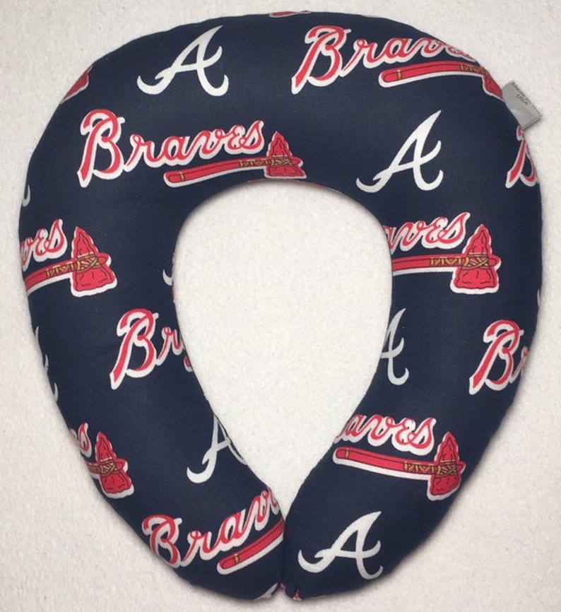 Atlanta Braves Adult Size Travel Pillow Etsy