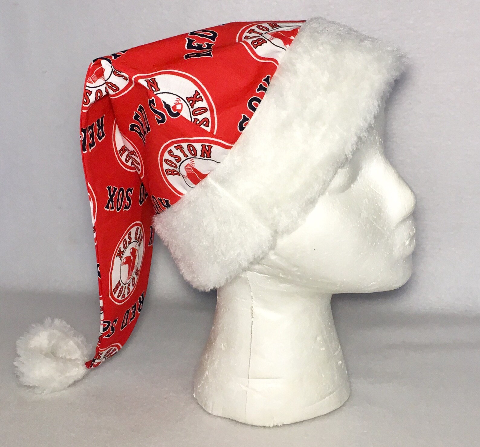 Boston Red Sox Adult Santa Hat Etsy