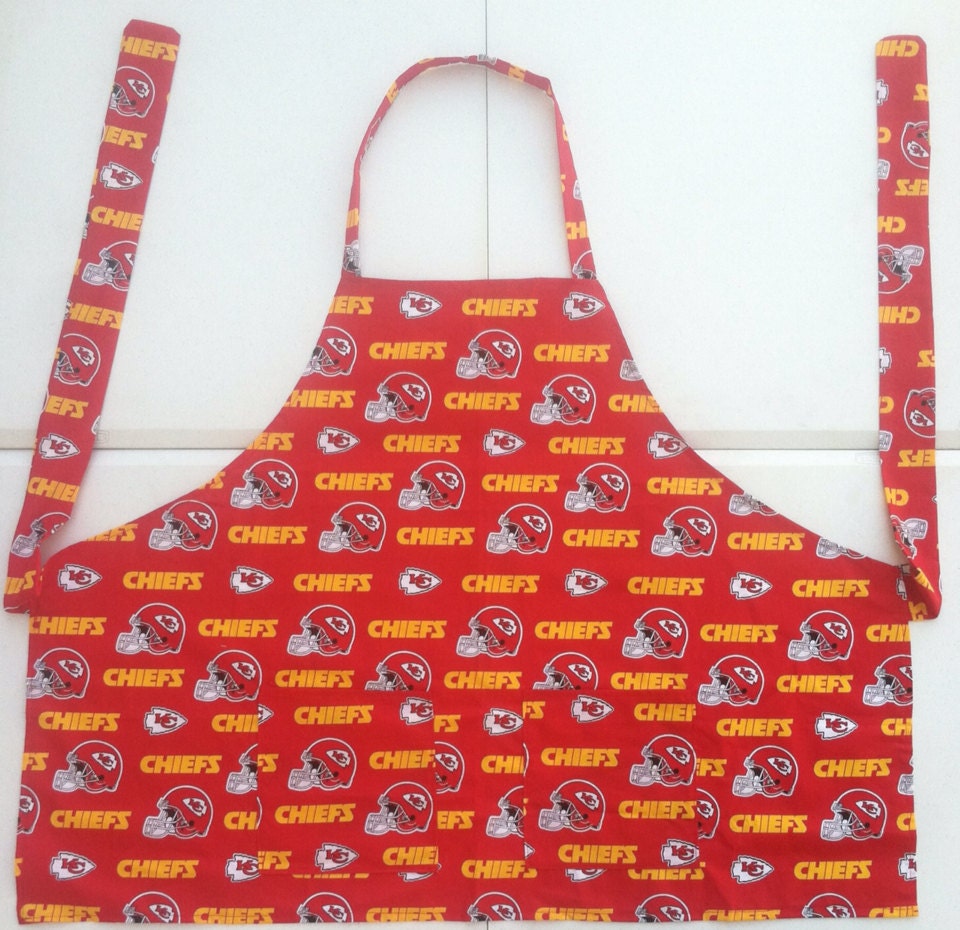 Kansas City Chiefs- Full Size BBQ Apron With Pockets - Etsy
