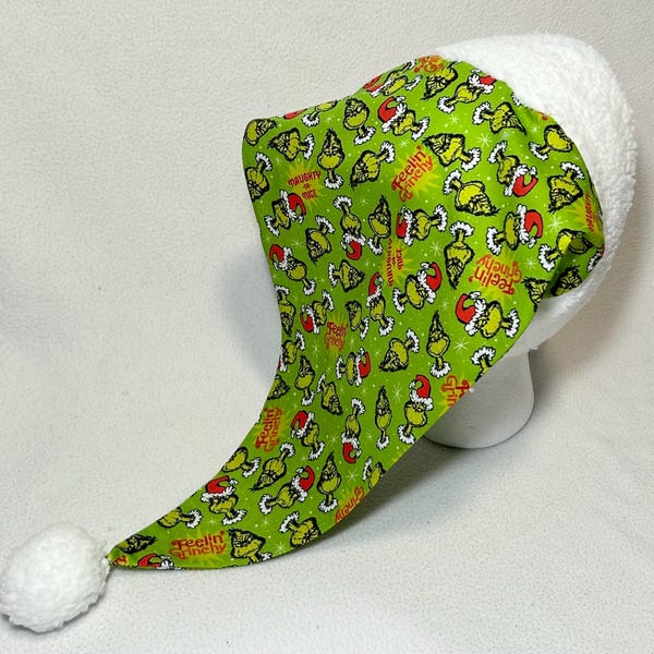 Grinchmas- Adult Size Santa Hat