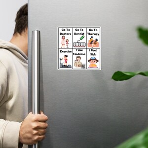 Gesundheits-Routine Kommunikation Magnet-Set für Autismus
