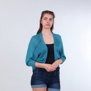 Shrug Strickjacke, Shrug Strickjacke, Shrug Strickjacke, Dolman Ärmelbolero, Übergröße Bolero Shrug Bild 3