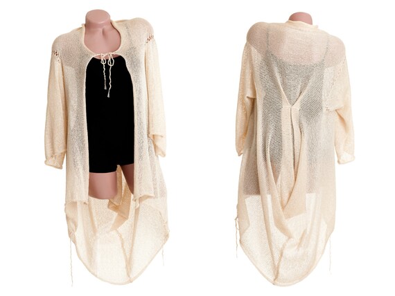 flowy sheer cardigan