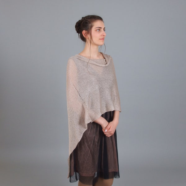 Schiere Sommer Poncho, sehen durch Braut Schulter Umhang, Brautkleid Umhang, lange Sommer Baumwolle vertuschen, plus Größe Schal Wrap stricken