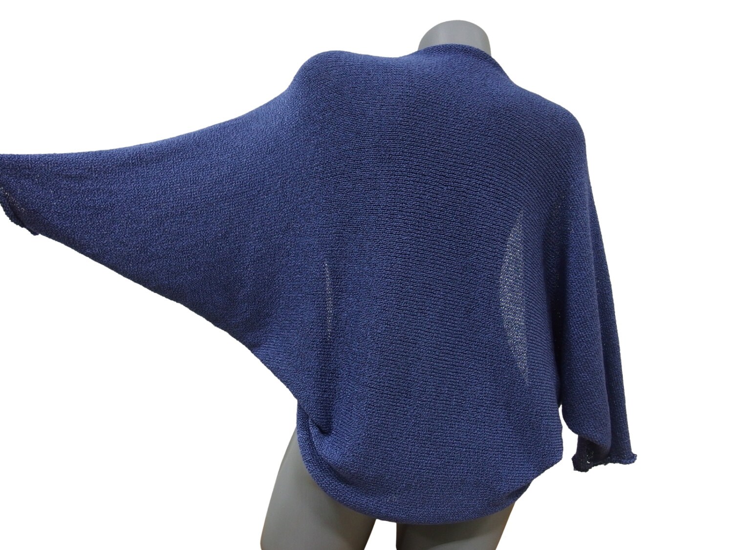 Light knit womens cardigan Simple blue open top Feminine | Etsy