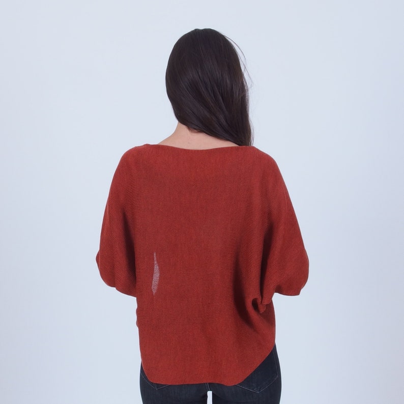 100% Merino Wolle Bolero Shrug, Offene front cropped Cardigan, Dolman Ärmel Bolero, Plus Größe Shrug, Braut Cover up, Hochzeitskleid Topper Bild 6