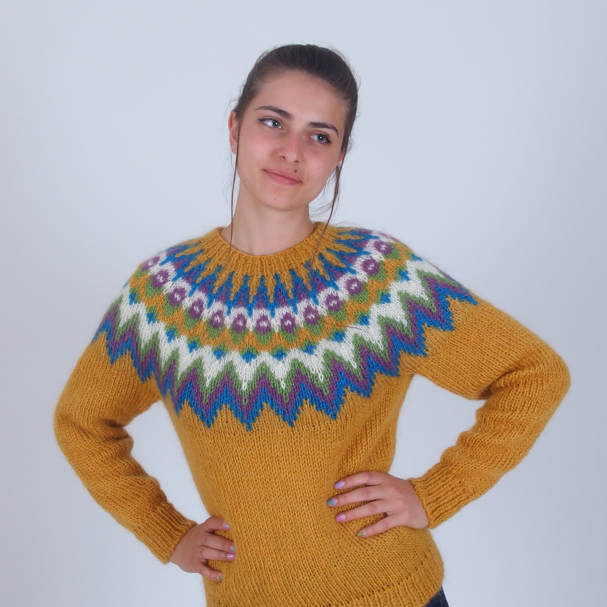 JERSEY DE MOHAIR CON LANA MUJER SALSA - Korner