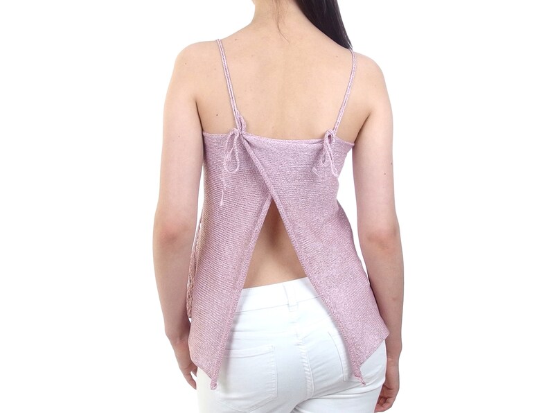Top with an open back with straps main image 1