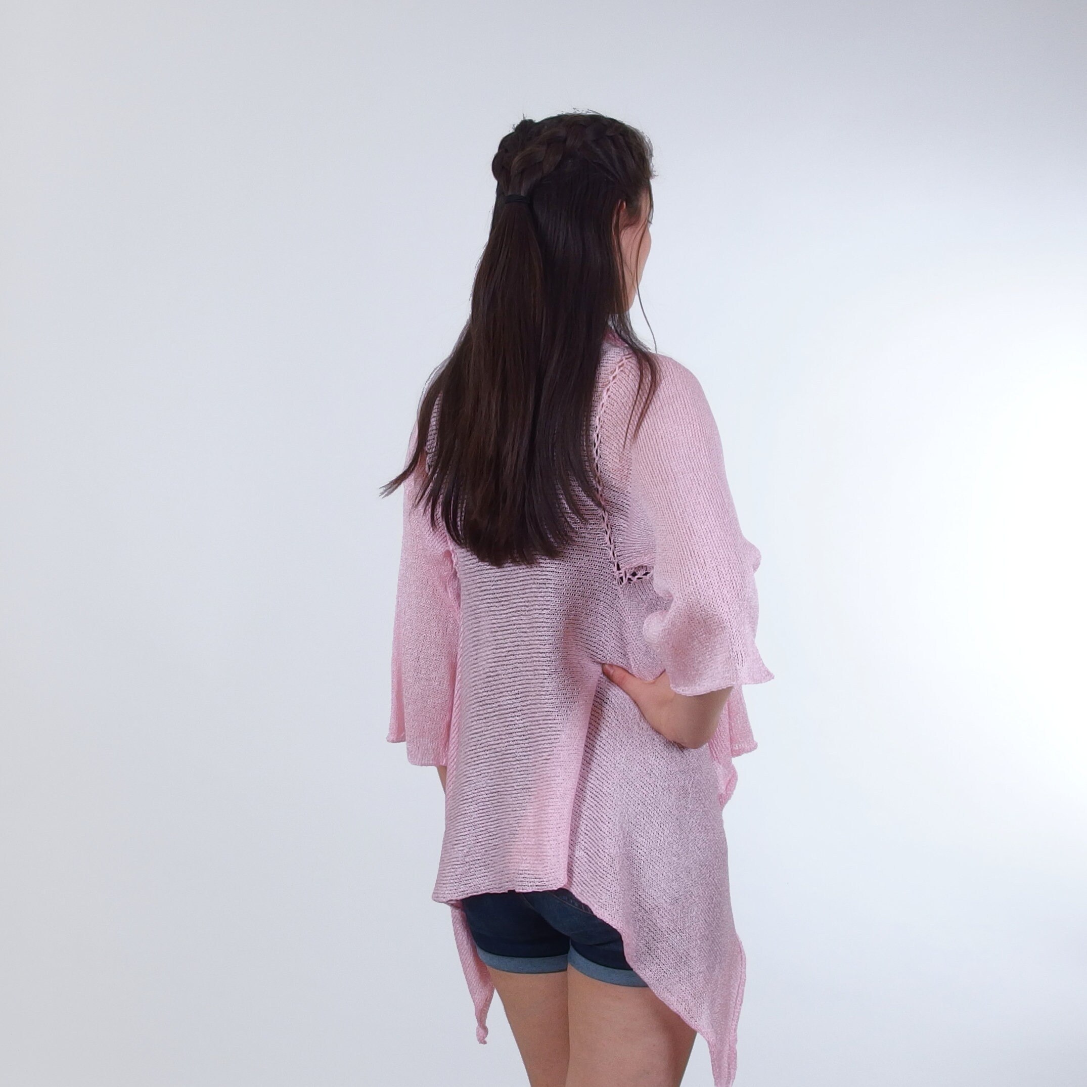 Sheer Open Front Cardigan, Thin Long Summer Cardigan Sweater