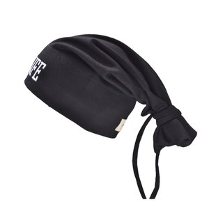 THUG LIFE Tie Beanie Black