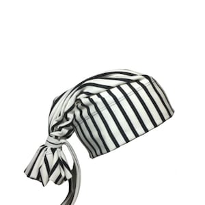 Weiß Schwarz Vertikal Krawatte Beanie