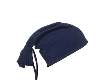 DAVINAIRE TIE BEANIE Navy