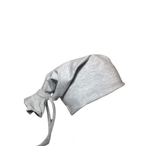 Heather Grey Tie Beanie