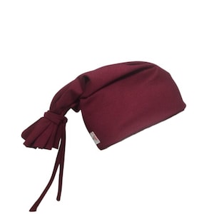 Burgundy Tie Beanie