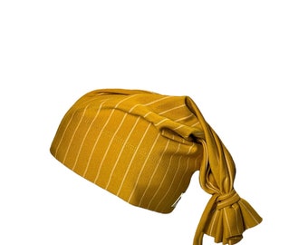 Mustard/ White Pinstripes