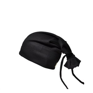 Schwarze Krawattenbeanie