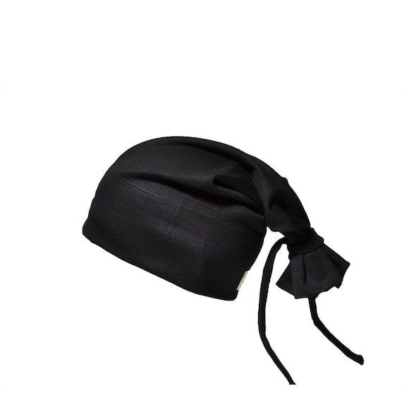 Black Tie Beanie - Etsy