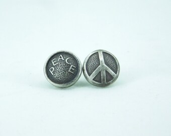 Peace Stud Earrings