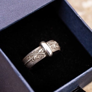 Leaves on the Ridge Ring-Outlander Inspired Band With Leaves and Vines-925 Sterling Silver
