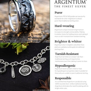 Argentium infographic explaining the benefits of choosing this metal over traditional sterling