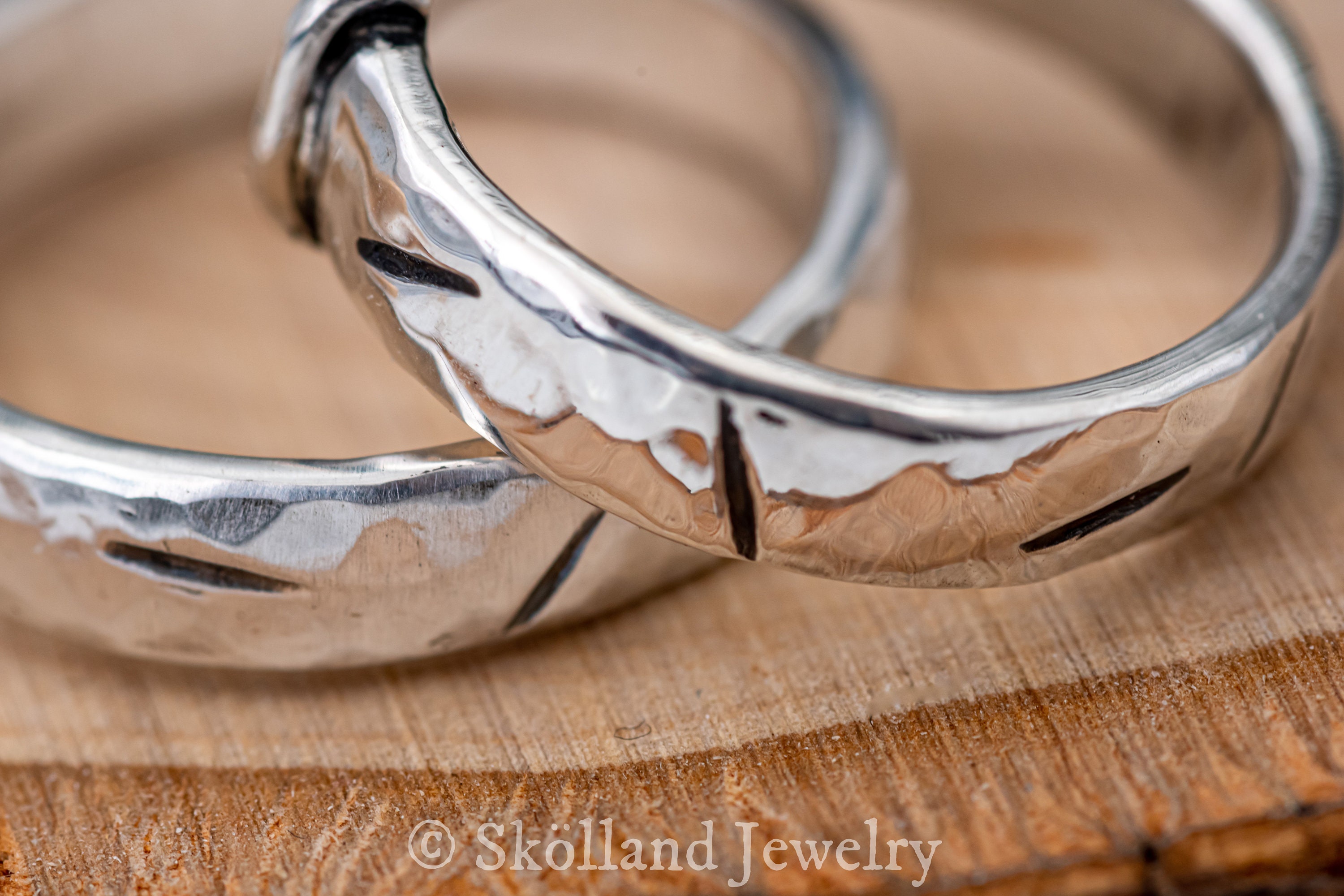 Claires Ring Polished Sterling Silver Outlandish Hammered & Etsy