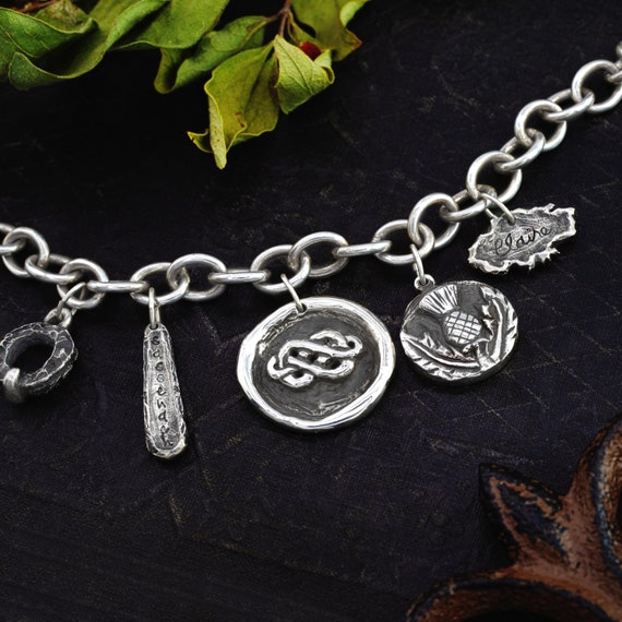 Collier Chardon écossais Celtique Outlander - Pendentif Argenté Vert, Neuf Sans Emballage