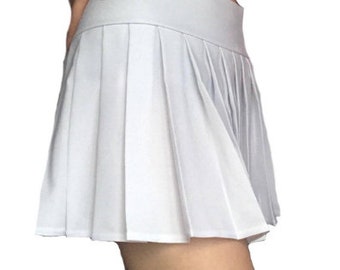 MICRO MINI Falda Cuadros Plisada (Snow)