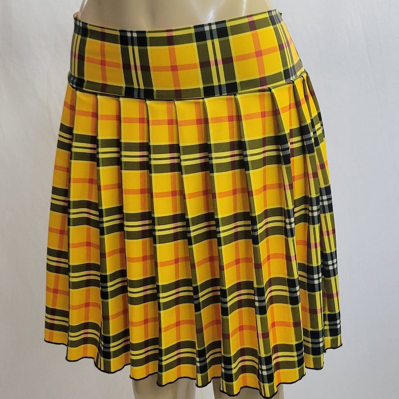 Punk Plaid Layered Skirt
