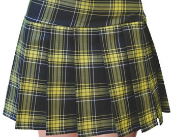 REGULAR MINI Skirt Plaid Pleated (Semaphore)