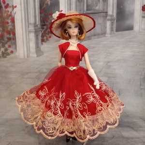 OOAK Fashion Ensemble for Poppy Parker, Silkstone Barbie, and similar dolls, &quot;Paris Stroll.&quot;