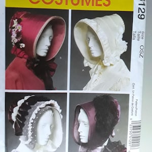 Historic Costume Hats Butterick 4697 sewing pattern, hats from 1820-30s 1890s 1920s 1910s decorated hats dramatic