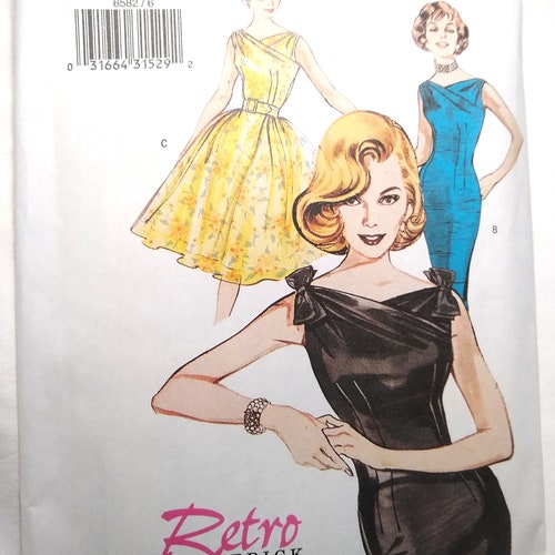 1950s Vintage Sewing Pattern B36 DRESS R109 Butterick - Etsy