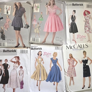 Choose Retro  sz 6-24 plus size, Archive reissues Jacket Dress Tunic mid century 40s 30s 50s 60s