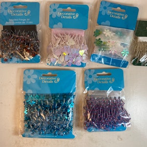 Decorative Beaded Fringe Trim: Blue Sewing Embellishment